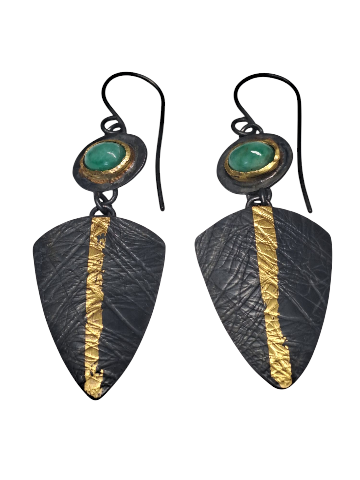 Emerald keum boo earrings.