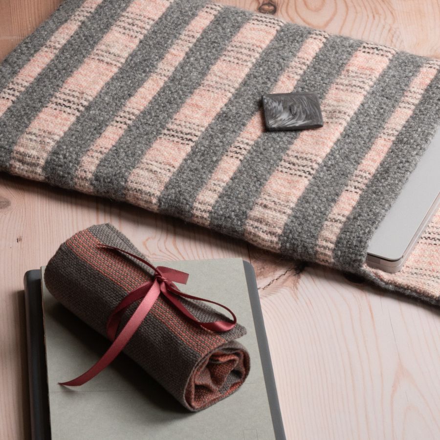 Ancient Strata laptop case and penroll